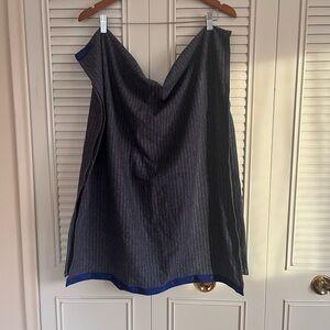 Lulu Gray and Blue Scarf